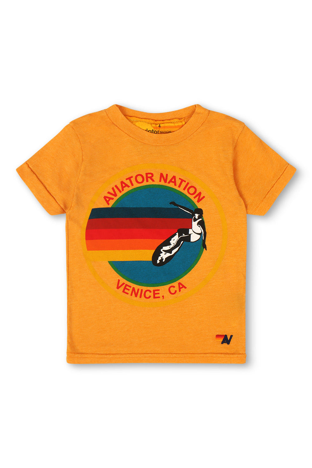 KID'S AVIATOR NATION TEE - GOLD