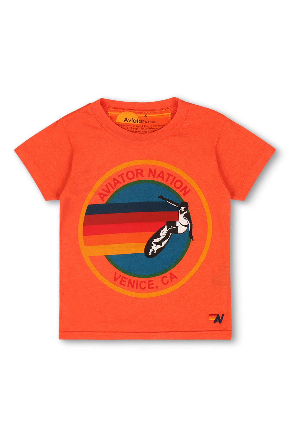 KID'S AVIATOR NATION TEE - ORANGE