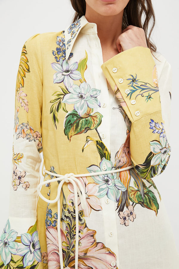Multi Oleander Mini Dress