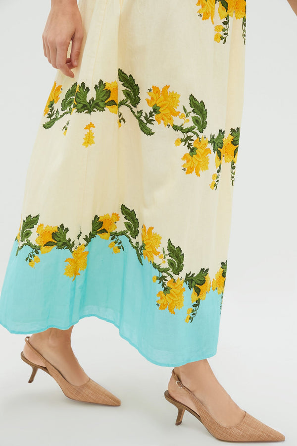 Aqua Mix Bennet Midi Dress