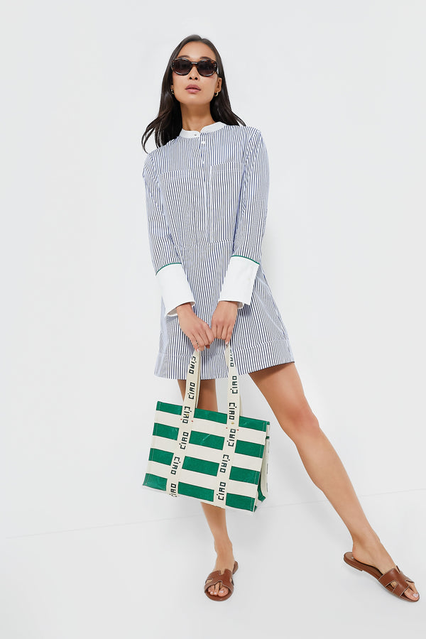 Blue Stripe Rohan Shirt Dress