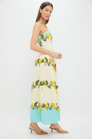 Aqua Mix Bennet Midi Dress