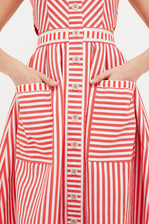 Poppy Stripe Cosi Dress
