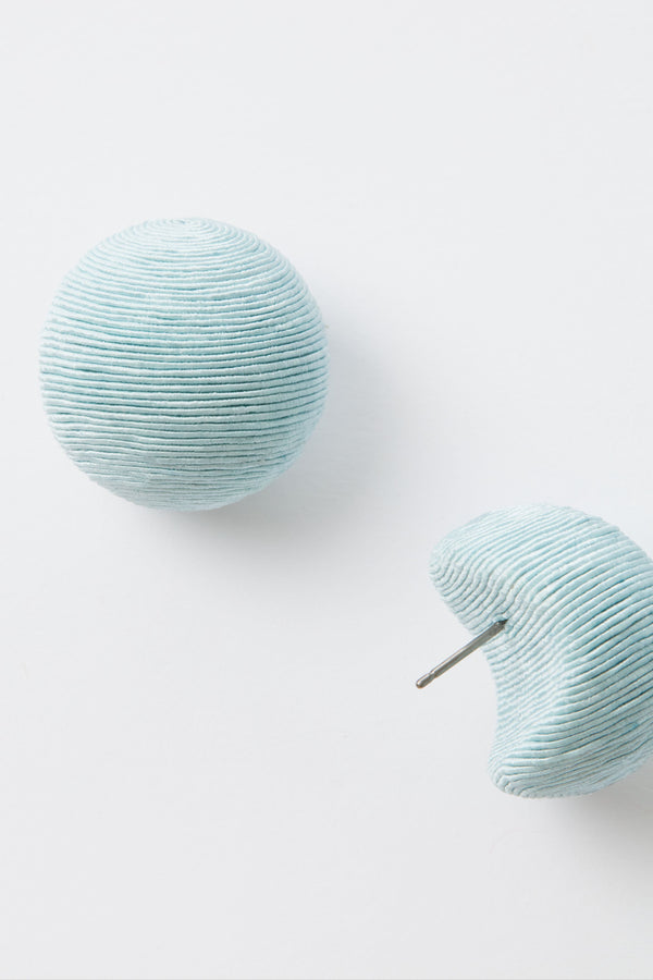 Blue Silk Casey Studs