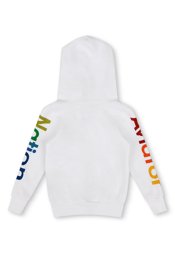 KID'S AVIATOR NATION ZIP HOODIE - WHITE