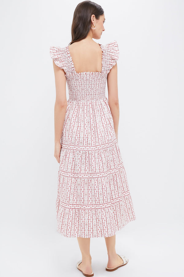Emma Ikat Stripe Pink Multi Ellie Nap Dress