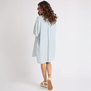 Ollie Striped Shirt Dress