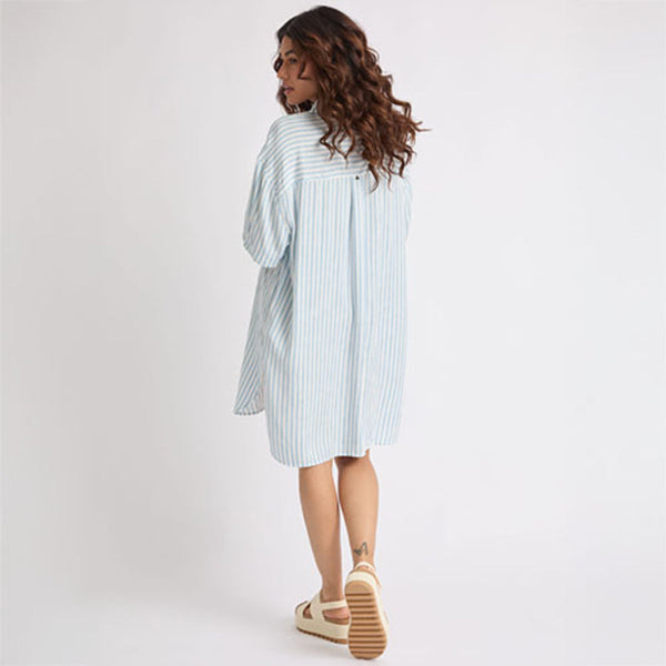Ollie Striped Shirt Dress