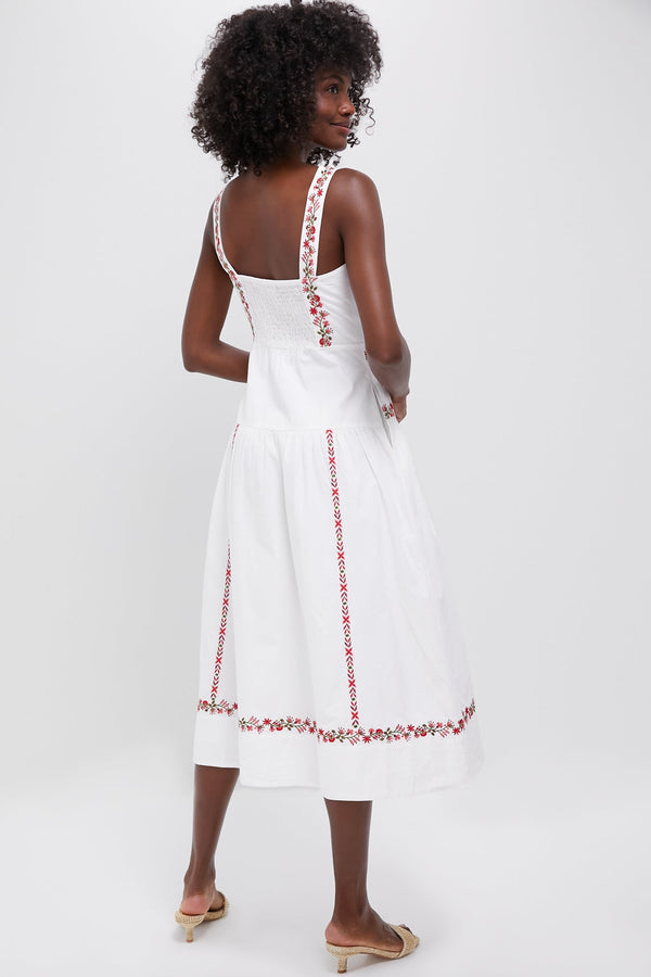 Ivory Flame Rasia Dress