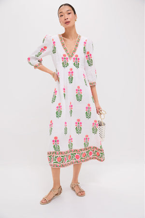 Neon Botanical Pushkar Dress