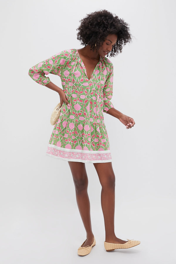 Exclusive Celery Lisbon Print Priya Dress