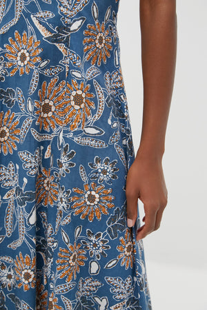 Magnolia Floral Print Leslie Midi Dress