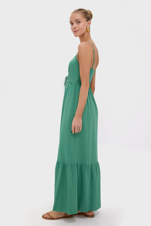 Botanical Green Winslet Maxi Dress