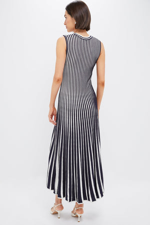 Navy Stripe Knit Amie Dress