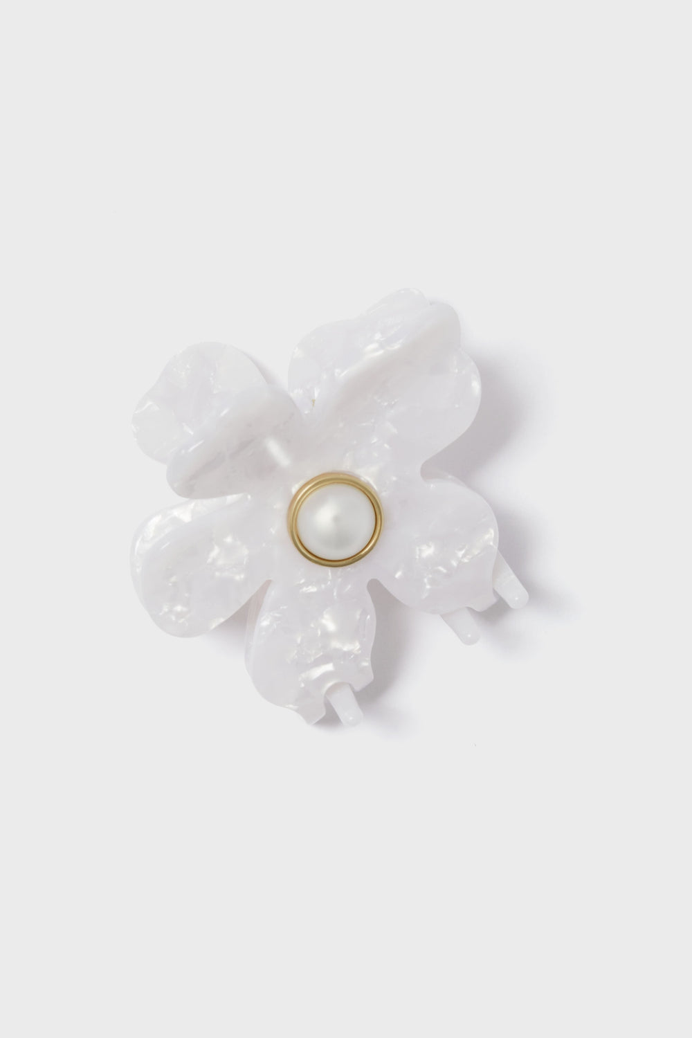Mother of Pearl Lily Claw Clip