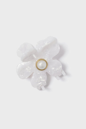Mother of Pearl Lily Claw Clip