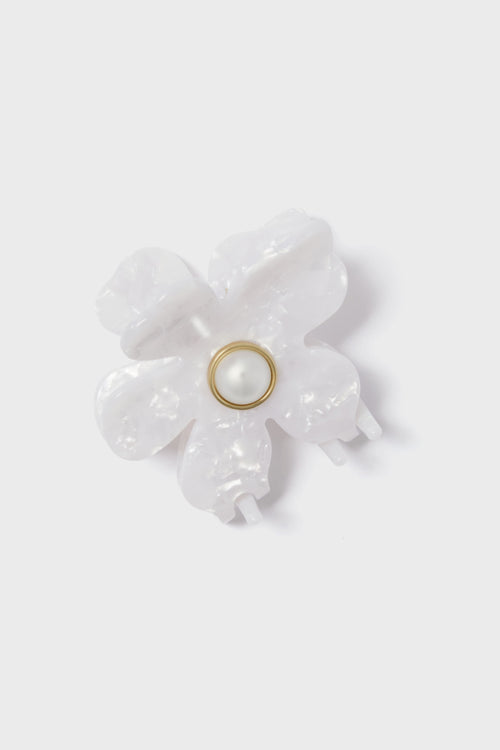 Mother of Pearl Lily Claw Clip