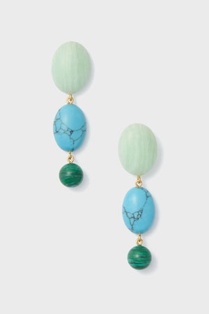 Turquoise Mist Maren Earrings