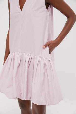 Lilac Emmet Poplin Bubble Tank Dress