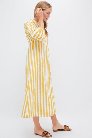 Marigold Stripe Maryse Caftan