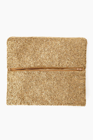 Gold Beaded Clutch