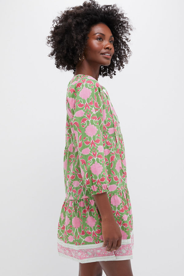 Exclusive Celery Lisbon Print Priya Dress