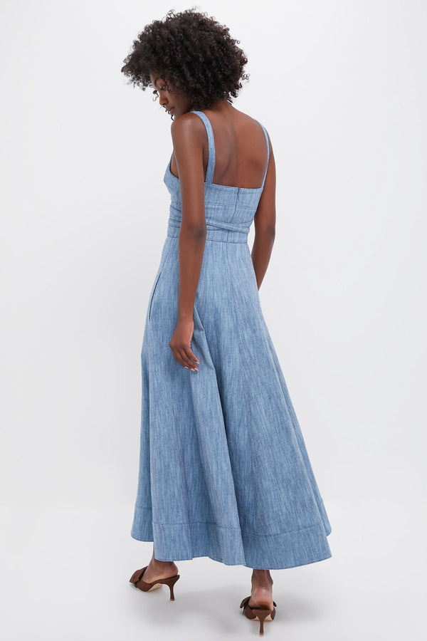 Stone Blue Sirene Maxi Dress