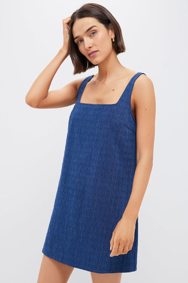 Geo Textured Denim Cassie Dress