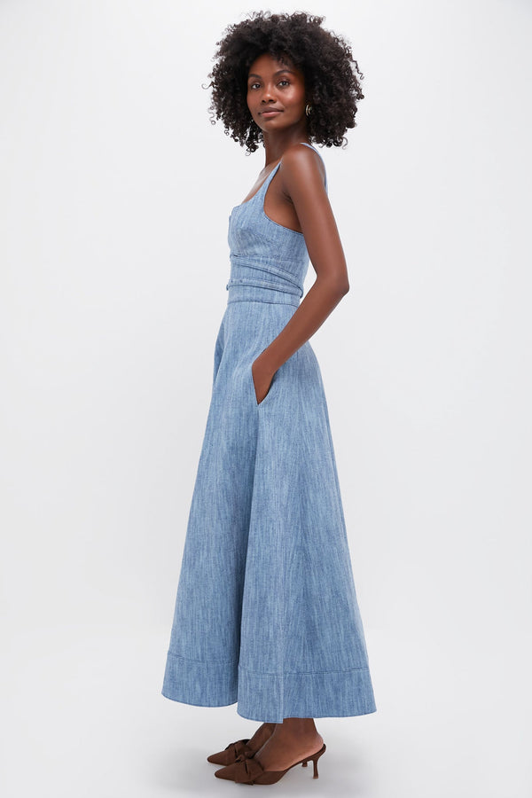 Stone Blue Sirene Maxi Dress