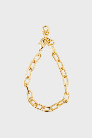 Gold Paperclip Chain Link Bracelet
