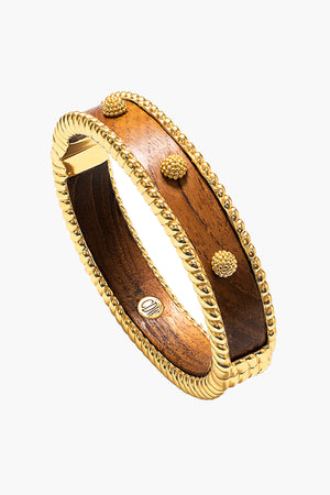 Teak Small Hinged Cuff