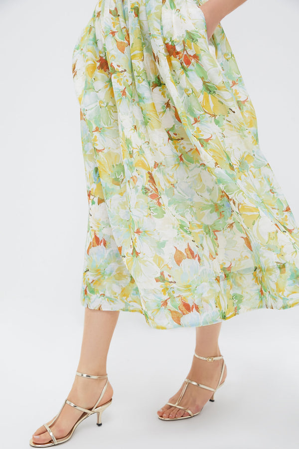 Terra Light Blue Alba Midi Dress