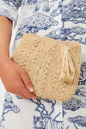 Natural Ivy Clutch