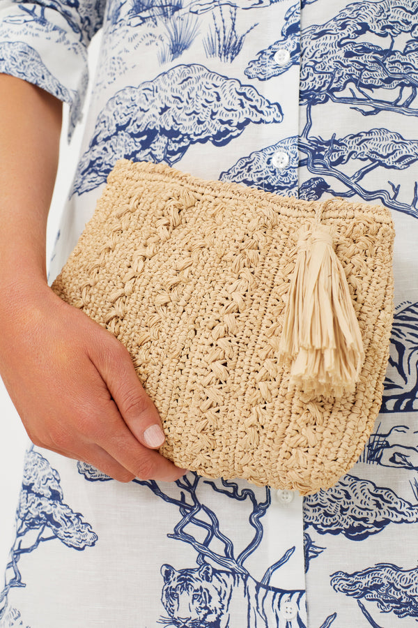 Natural Ivy Clutch