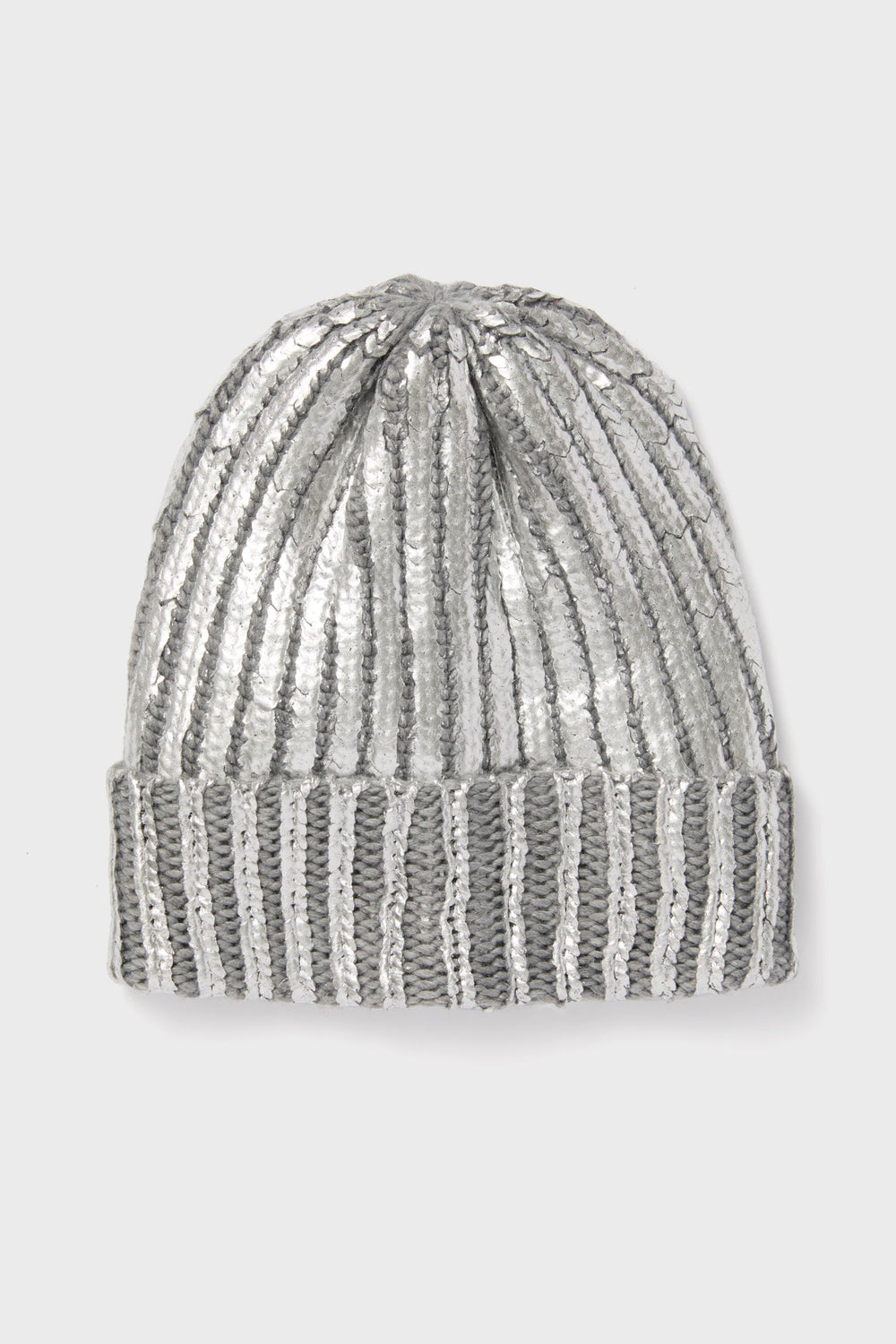 Silver Metallic Winter Hat
