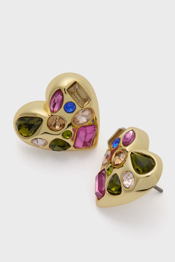 Crystal Heart Zoe Studs