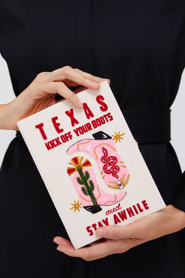 Texas Boots Book Clutch