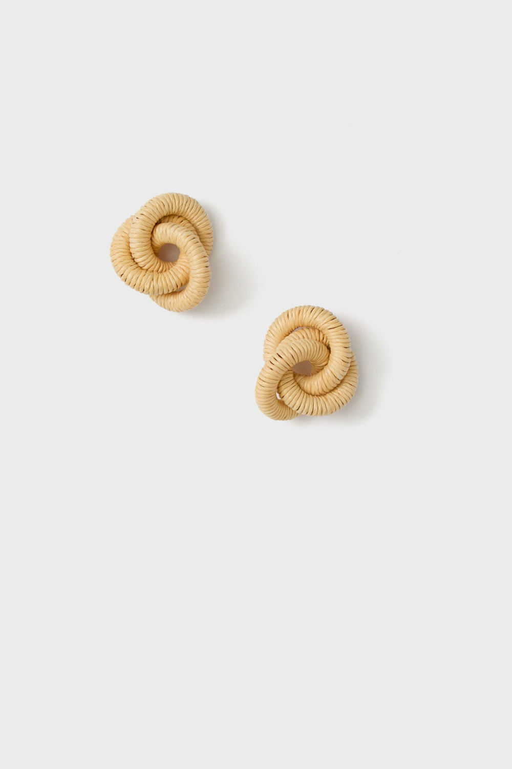 Raffia Trinity Studs