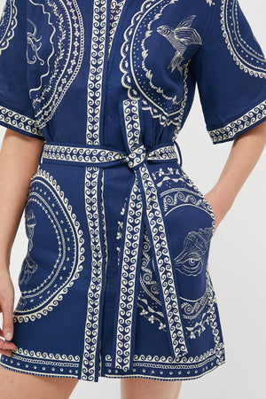 Navy Oceane Mini Dress