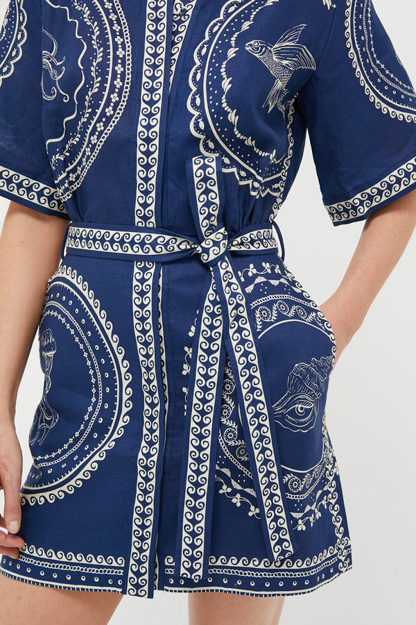 Navy Oceane Mini Dress