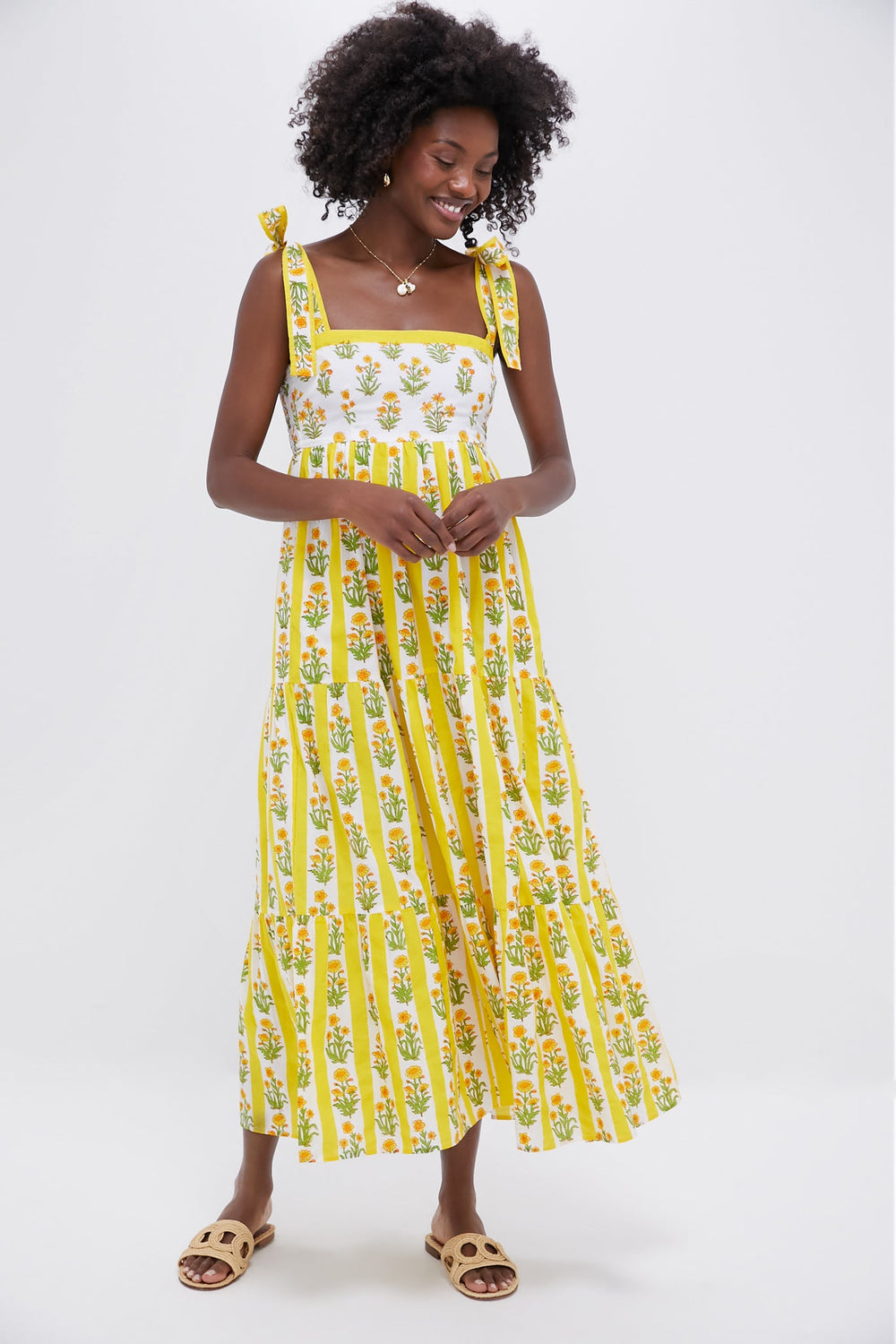 Buttercup Stripe Athens Dress
