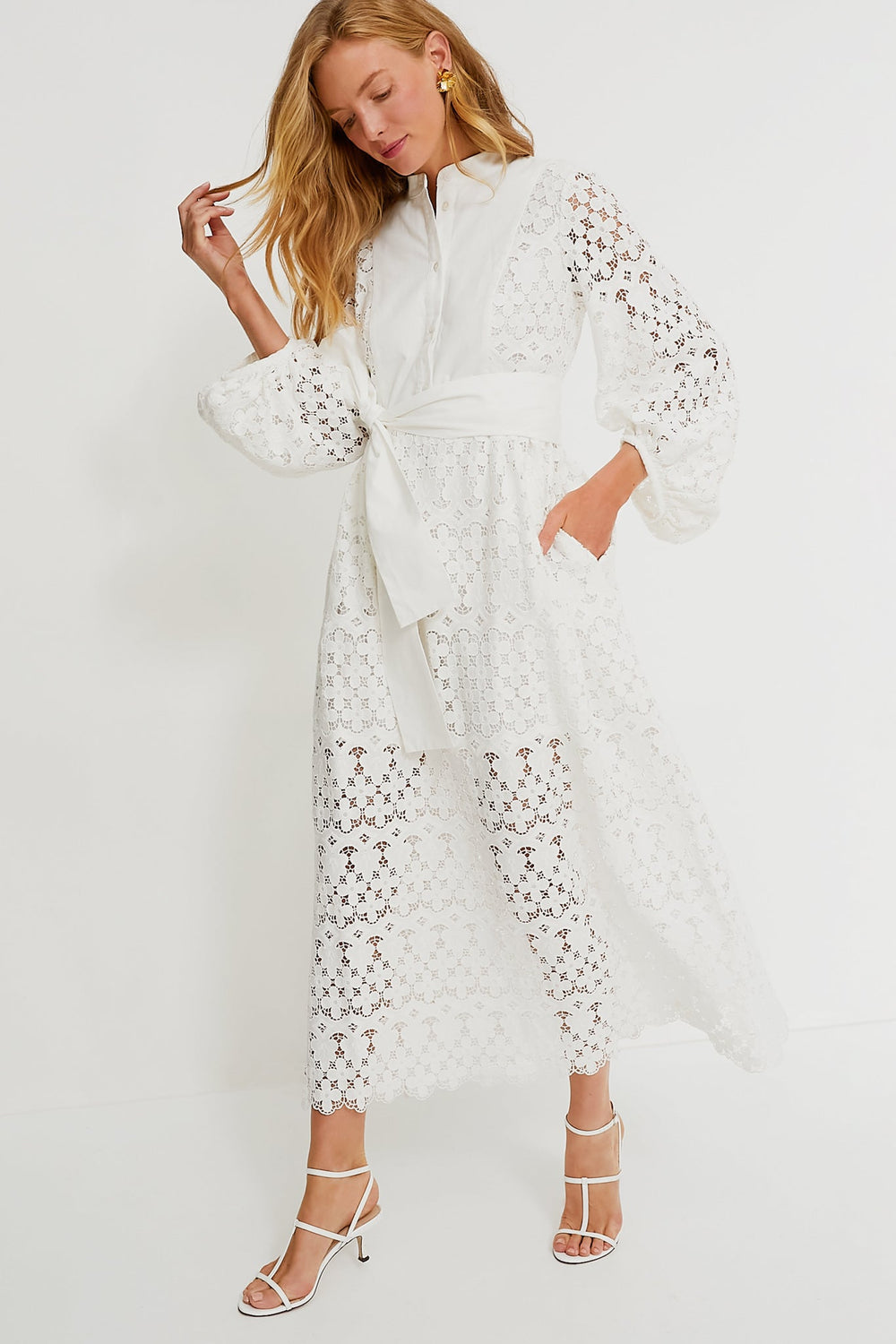 White Lace Calliope Dress