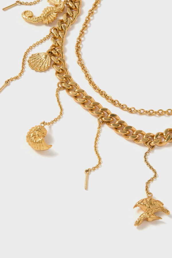 Gold Reverie Mini Charm Necklace