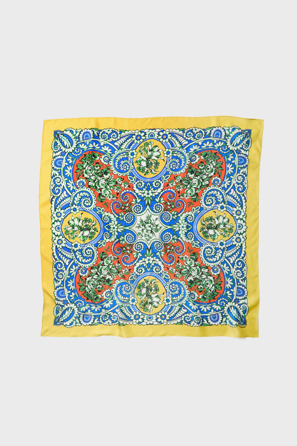 Sunbeam Filigree Medium Silk Scarf