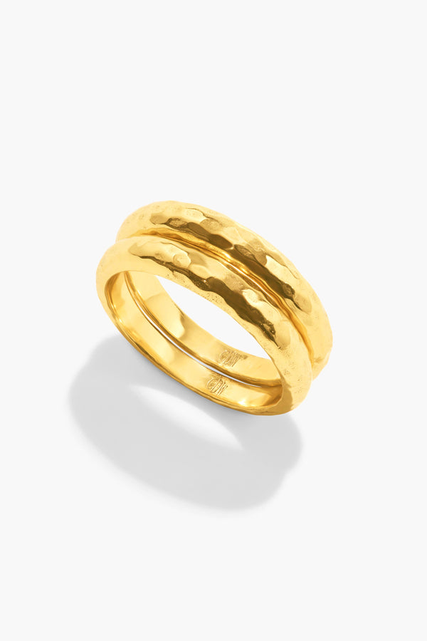 Cleopatra Slice Stacking Ring Set
