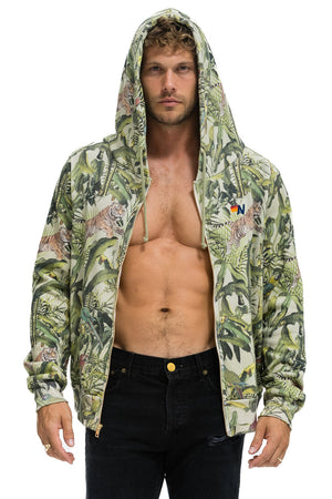 JUNGLE ZIP HOODIE - SAND