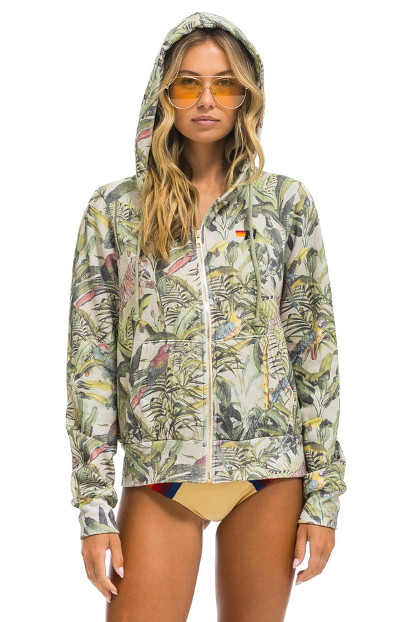 JUNGLE ZIP HOODIE - SAND