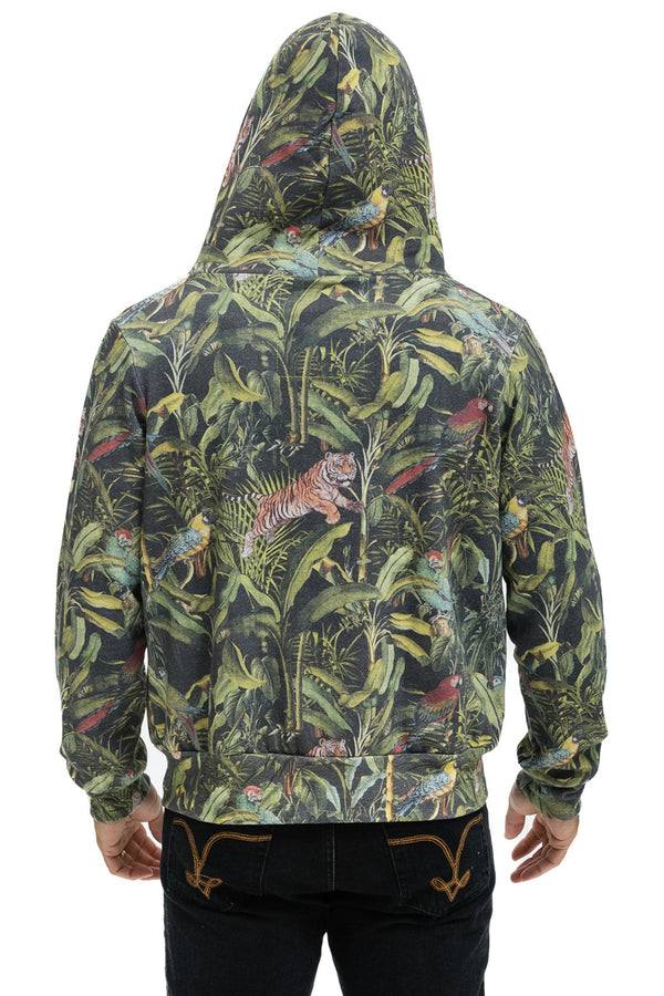 JUNGLE ZIP HOODIE - VINTAGE CHARCOAL