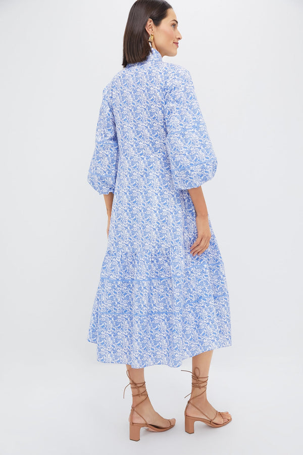 Baby Blue Ditsy Floral Hillsborough Dress