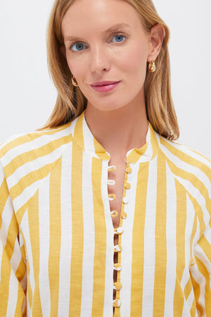 Marigold Stripe Maryse Caftan
